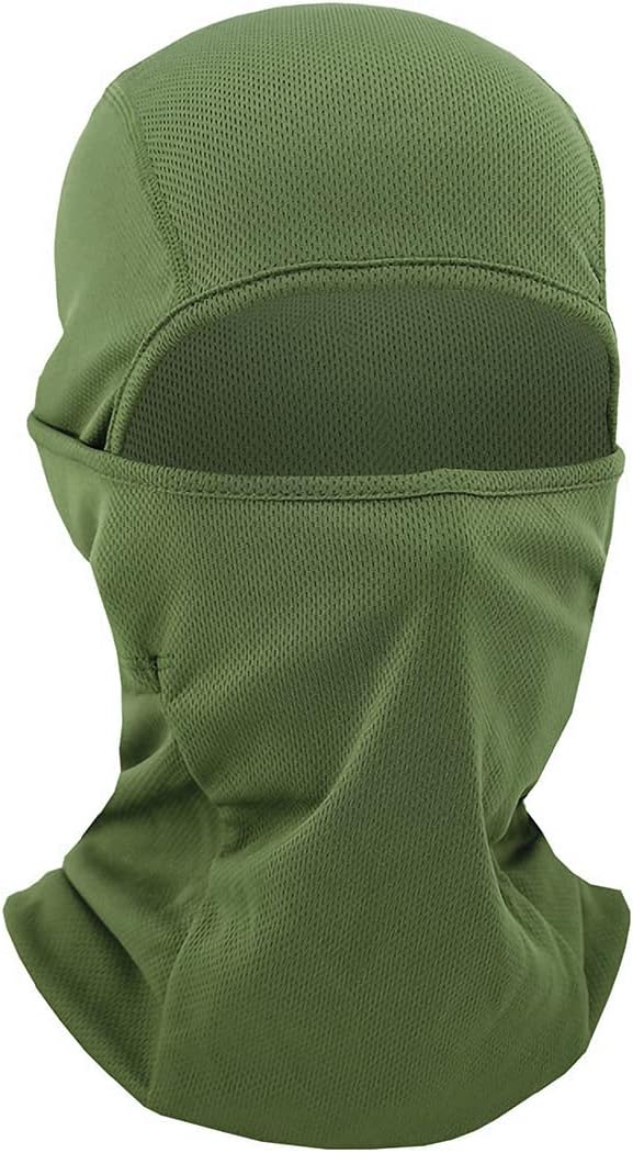 Pasamontañas, máscara facial completa de invierno para hombres y mujeres, esquí, snowboard, motocicleta, protección UV (verde)