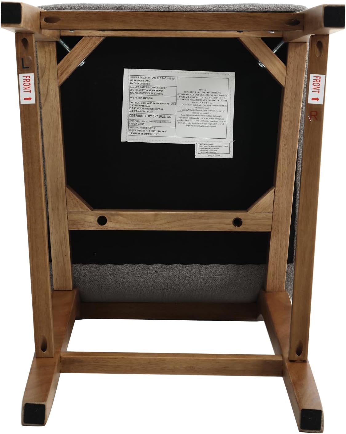 DM Furniture Taburete de mostrador para isla de cocina, juego de 2 taburetes de bar tapizados de tela de lino con respaldo de 26 pulgadas, taburetes