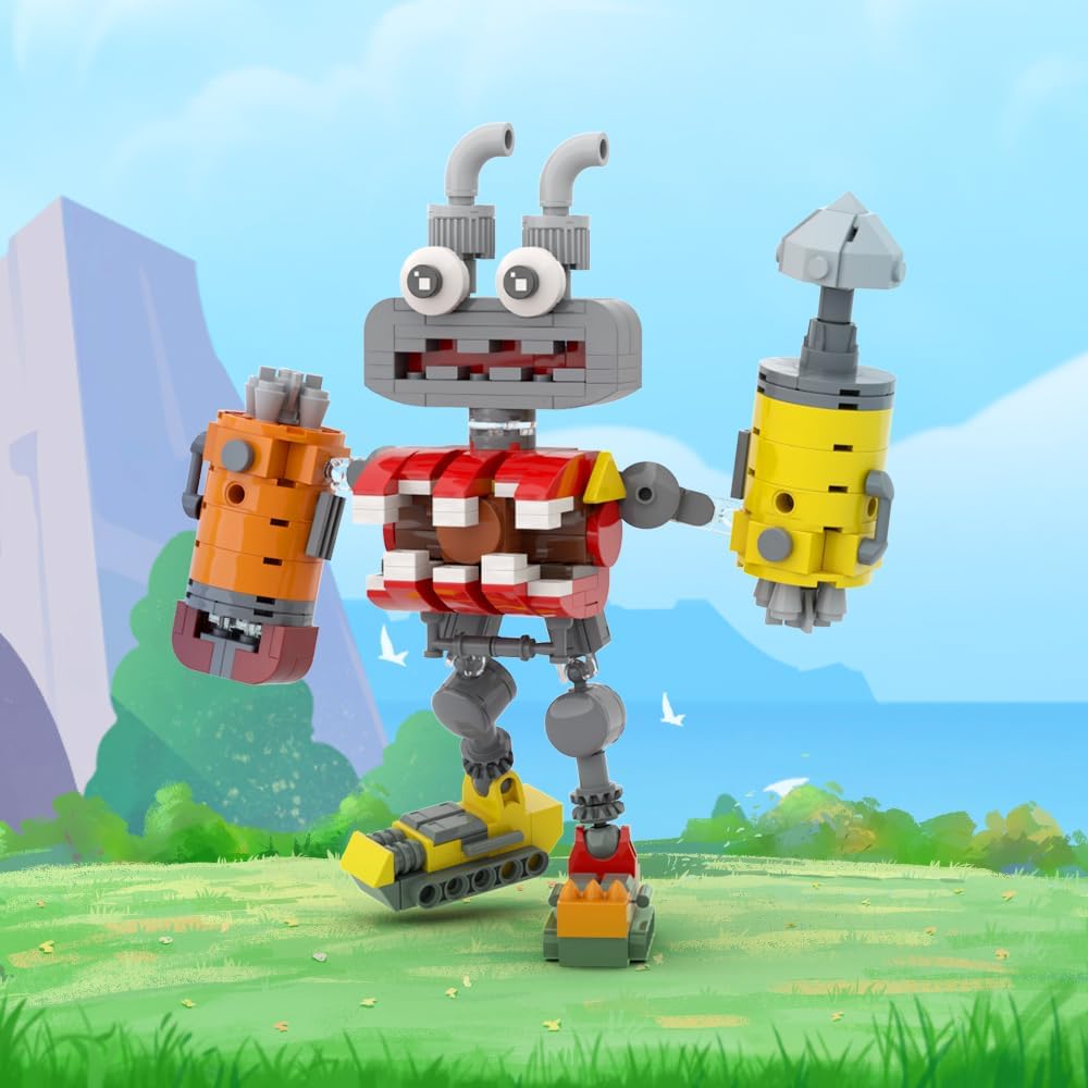 Epic Level Monster Wubbox – Juego de bloques de construcción de figuras de acción cantando, juguetes creativos, coleccionables, cumpleaños, adecuado