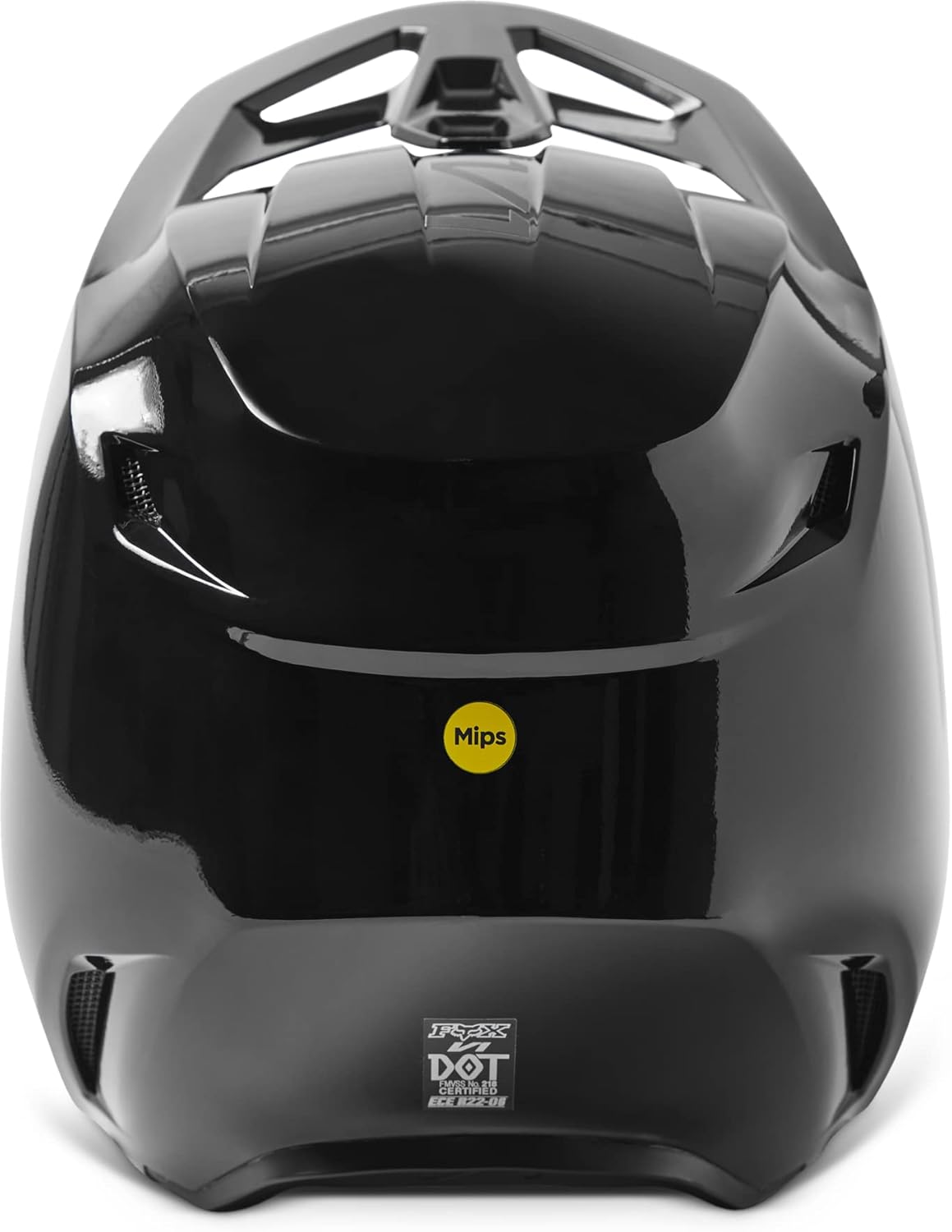 Fox Racing Casco de motocross V1, negro, talla M