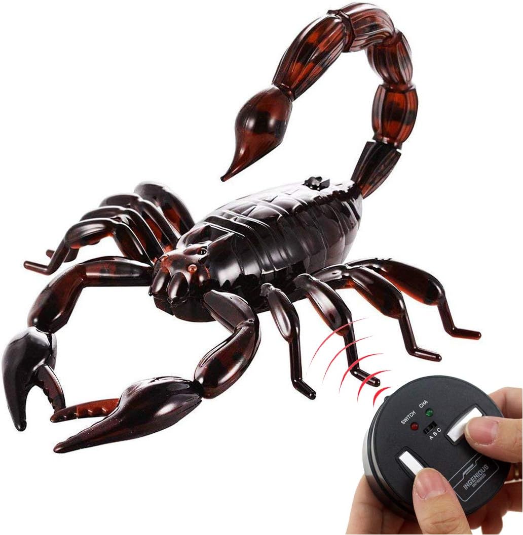 Tipmant Simulación RC Escorpión Control Remoto Vehículo Animal Vehículo Eléctrico Juguete de Miedo Halloween Niños Regalo de