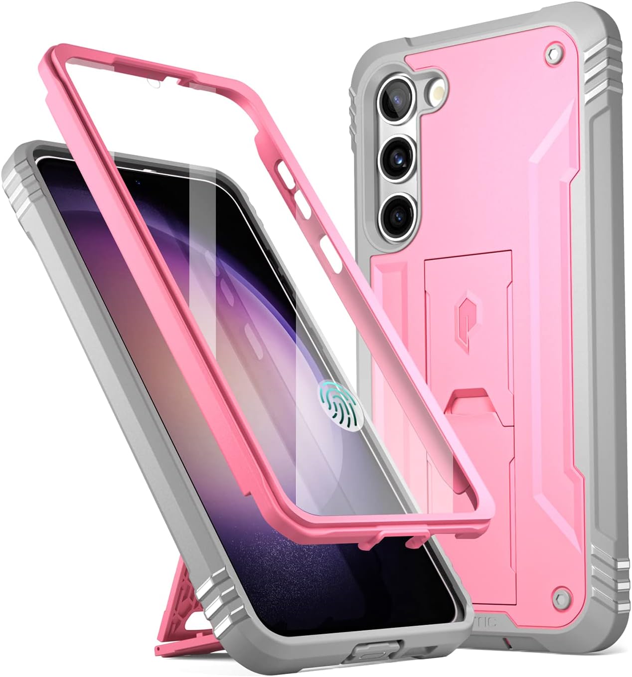 Poetic Revolution – Funda para Samsung Galaxy S23+ Plus 5G de 6.7 pulgadas (2023), protector de pantalla integrado que funciona con identificación