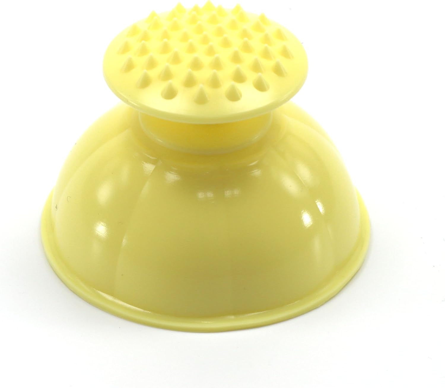 Taza de palma de silicona para mamá para eructar ayudante flema esputo masaje puntiagudo amarillo