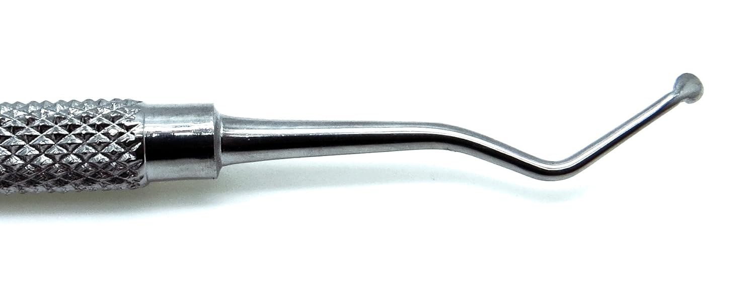 Excavadora restauradora dental 127128, instrumento de doble extremo de cuchara de 0.079 in