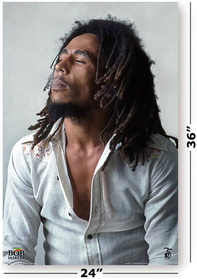 POSTER STOP ONLINE Bob Marley – Póster musical (redención – humo soplado) (tamaño 24 x 36)