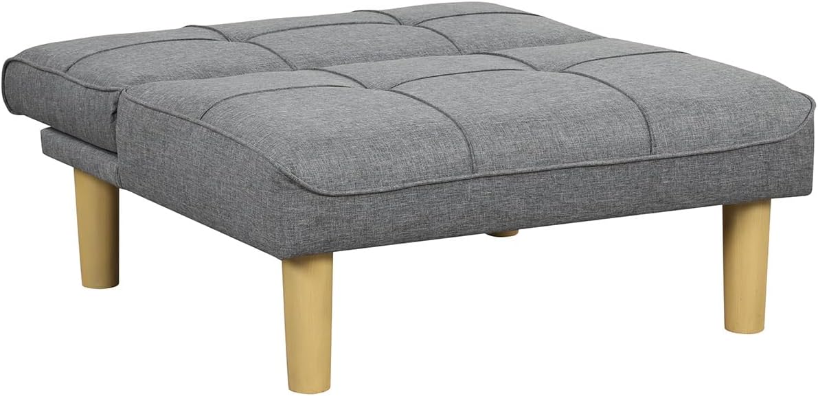 KAIRUITUCH Mini futón sin brazos, respaldo ajustable, sofás pequeños convertibles, sofás esquineros para espacios pequeños, sala de estar,