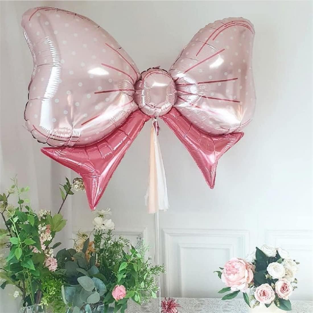 Globo de lazo, decoración de fiesta, globos de papel de aluminio jumbo para boda, despedida de soltera, revelación de género, fiesta, decoración de