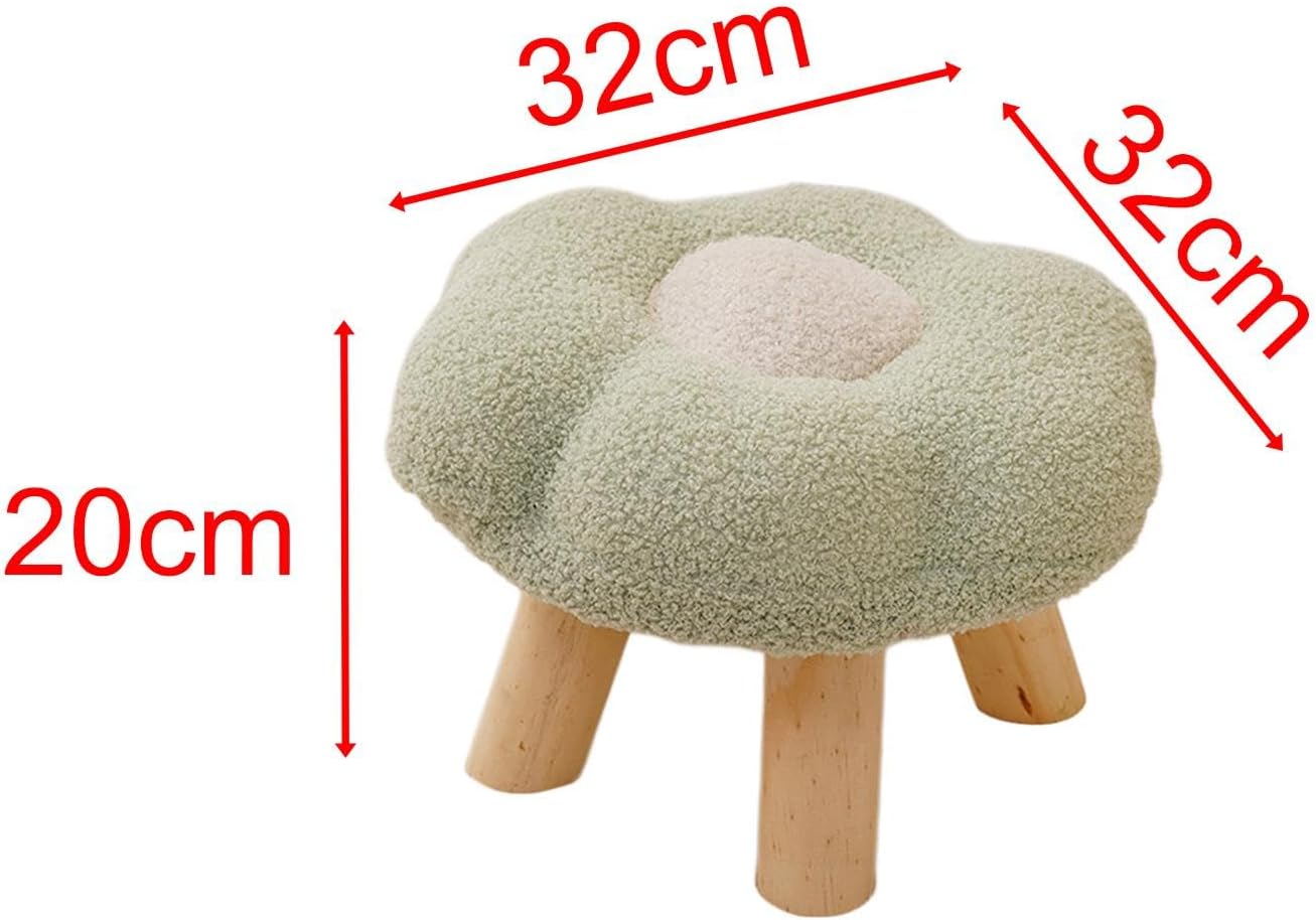Taburete de sofá otomano con forma de flor cambiante, suave y multifuncional, taburete de pie pequeño para apartamento, mesita de noche, sala de