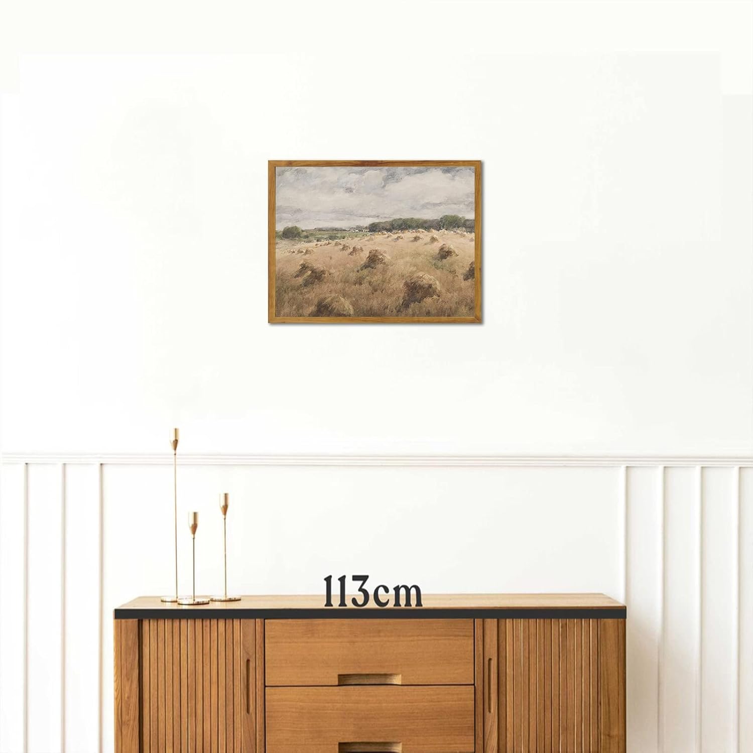 Lienzo decorativo para pared, diseño de paisaje, impresiones para decoración del hogar, pajares de arroz, lienzo, arte de pared, lienzo de campo