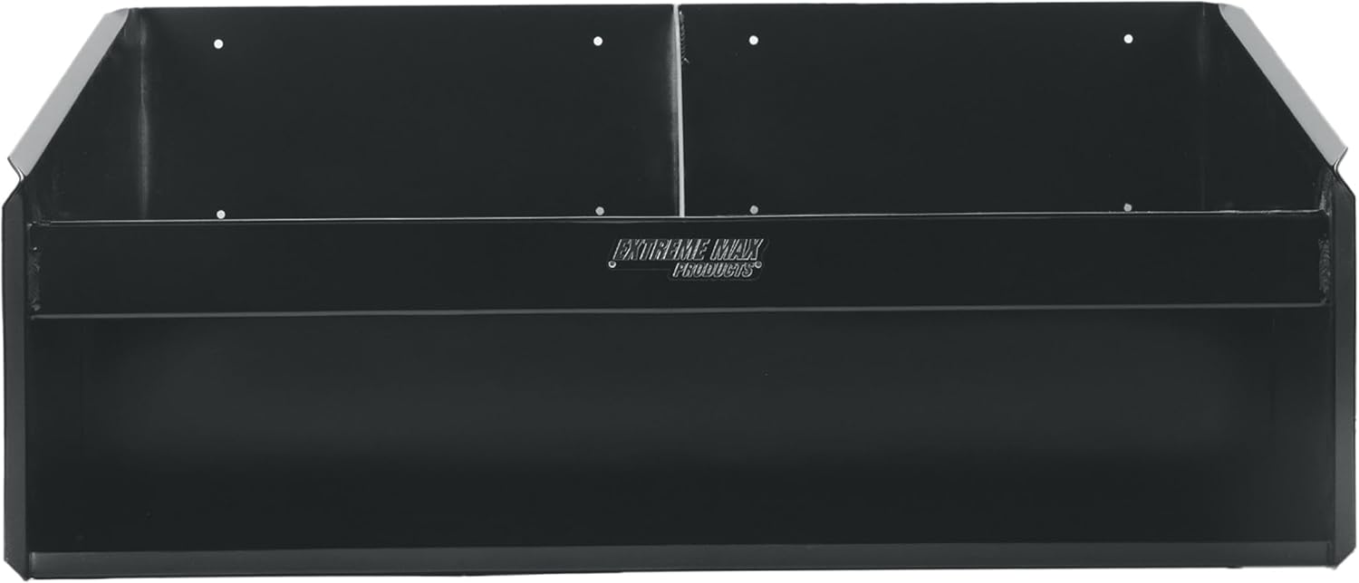 Extreme Max 5001.6139 Organizador de gabinete de aluminio para montaje en pared de doble casco para remolque de carreras cerrado, tienda, garaje,