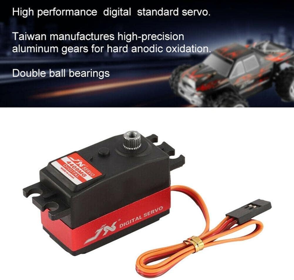 WANSUPYIN New 18 110 RC Car High Voltage Torque PDI-4409MG 25T Metal Gear Digital Servo Set with Arm DIY Parts