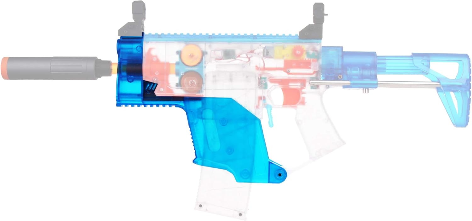 WORKER Modblasters – Kits de pez espada para Nerf Stryfe Modificar Toy Color Azul Transparente
