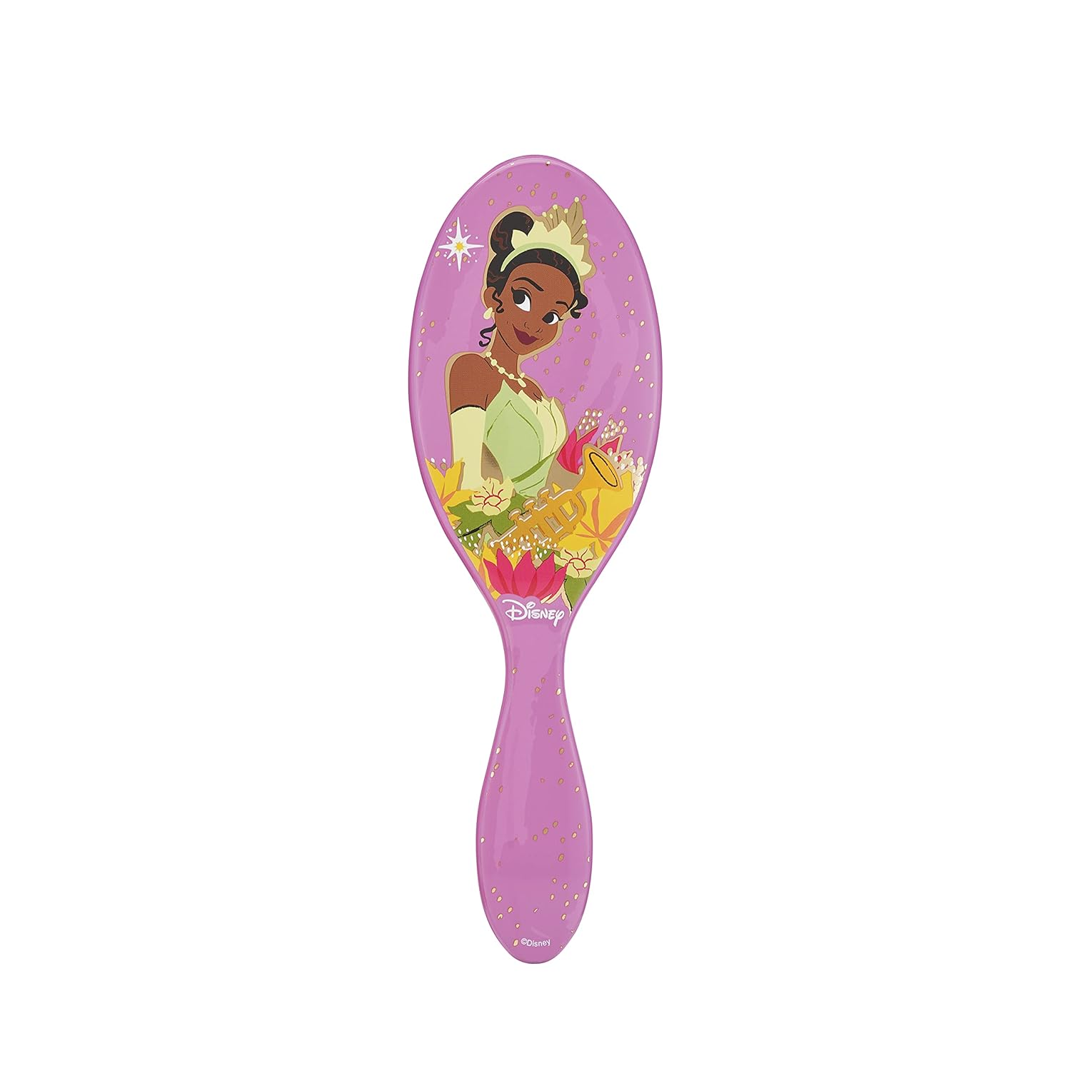 Wet Brush Original Detangler – Cepillo de cabello, diseño Tiana Ultimate Princess Celebration, todo tipo de cabello, cerdas ultrasuaves que