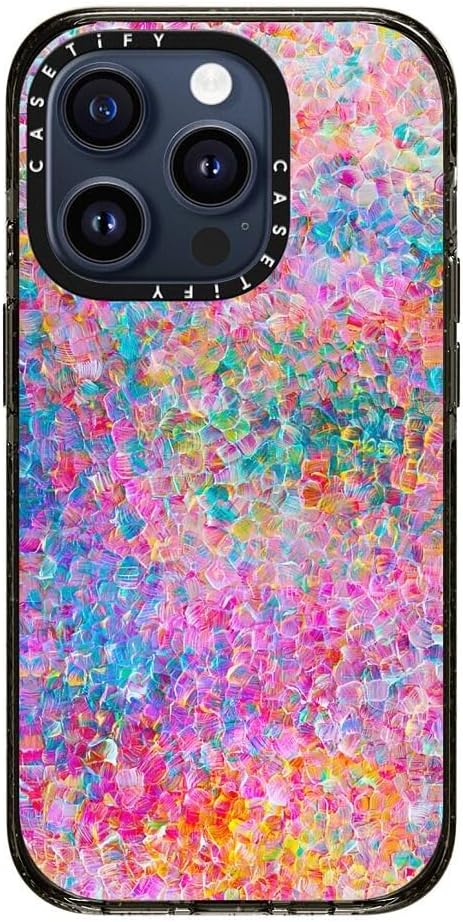 CASETiFY Ingrid Ching – Funda de impacto para iPhone 15 Pro 4 veces probada contra caídas de grado militar, protección contra caídas de 8.2 pies –