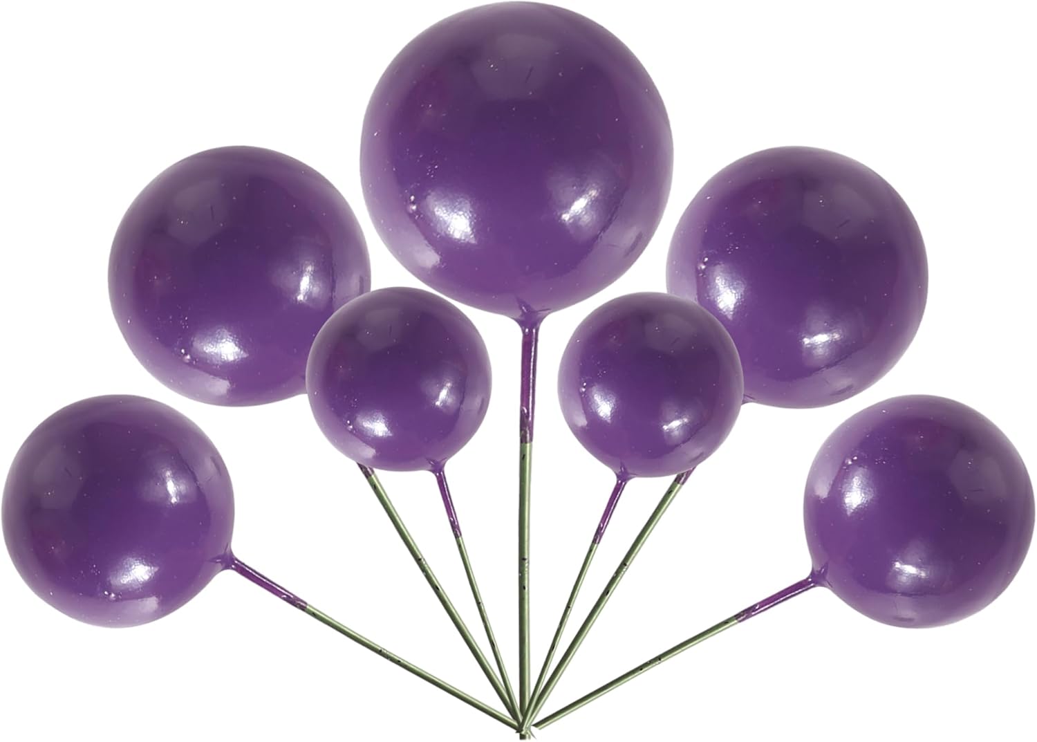 24 bolas para cupcakes, adornos para tartas, bolas de espuma para manualidades, mini globos, decoración de pasteles para baby shower, cumpleaños,