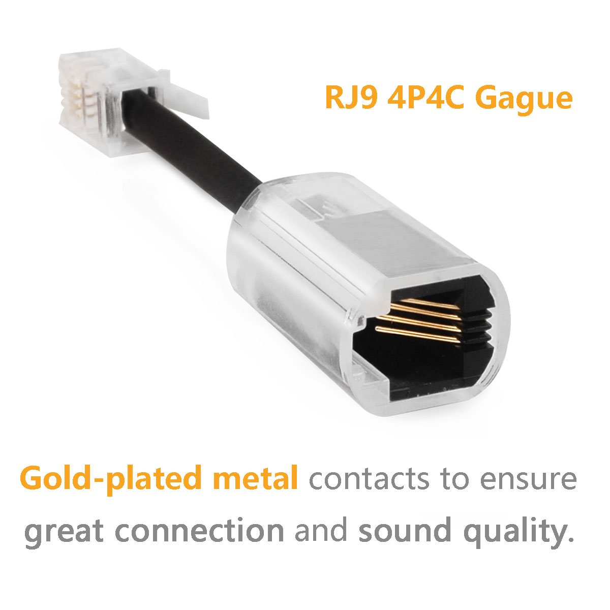 Uvital Desenredador de cable telefónico (paquete de 10), cable de teléfono antienredos de teléfono giratorio de 360 grados, cable giratorio de línea