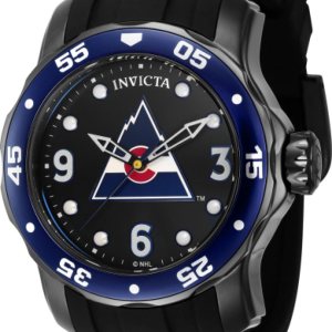 Invicta 42652 NHL Colorado Avalanche Cuarzo 3 Manecillas Negro Dial Reloj Invicta 42652 NHL Colorado Avalanche Cuarzo 3 Manecillas Negro Dial Reloj