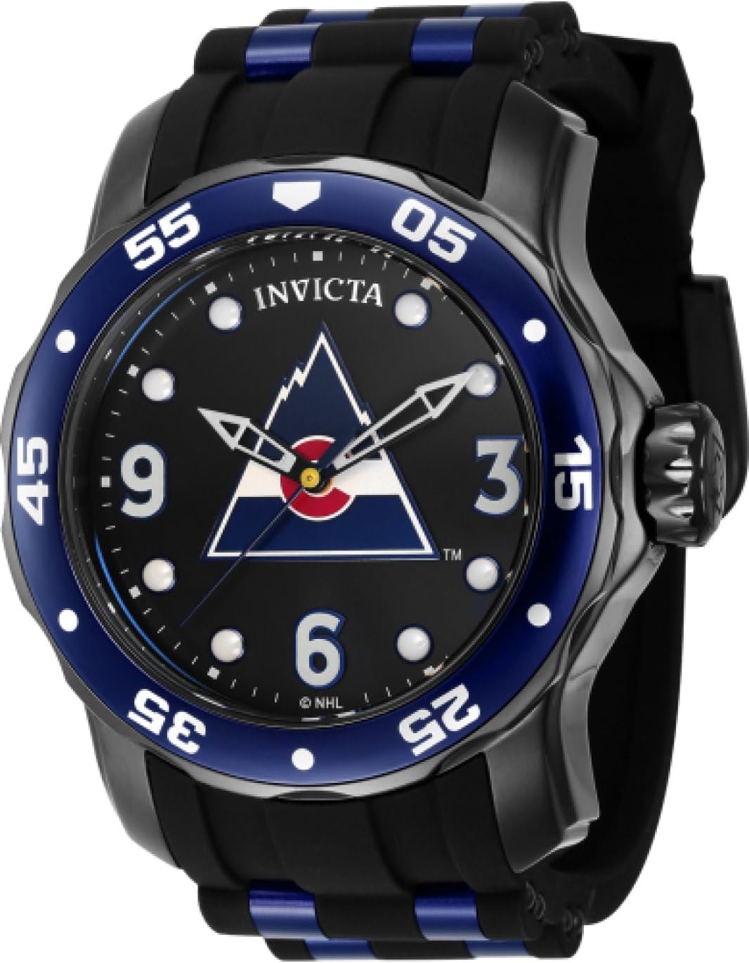 Invicta 42652 NHL Colorado Avalanche Cuarzo 3 Manecillas Negro Dial Reloj