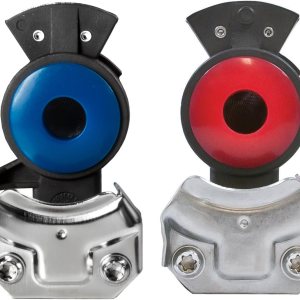 Tectran Gladhands estándar de aluminio anodizado  Servicio y emergencia  Rojo y azul Tectran Gladhands estándar de aluminio anodizado  Servicio y emergencia  Rojo y azul