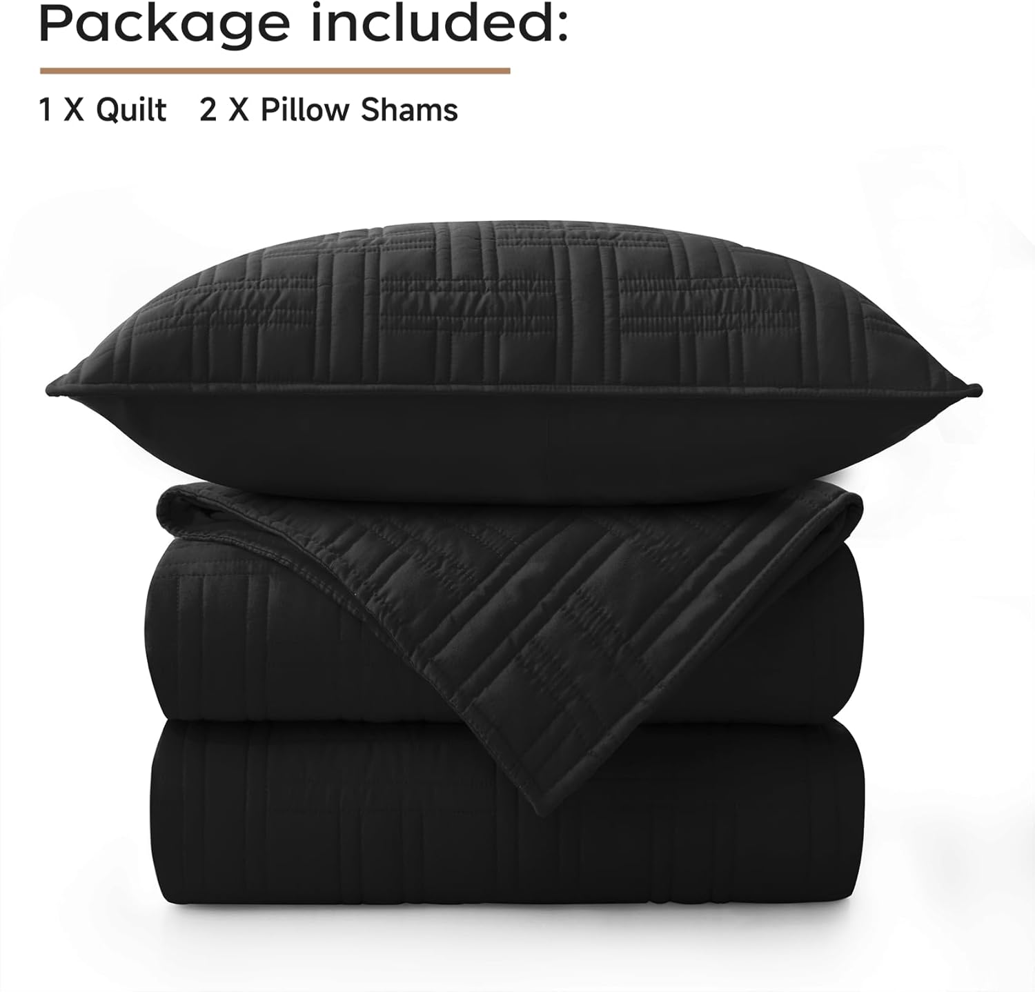 Juego de edredón negro tamaño Queen, juego de ropa de cama ligero de verano delgado, juego de edredón y colcha de microfibra suave para todas las