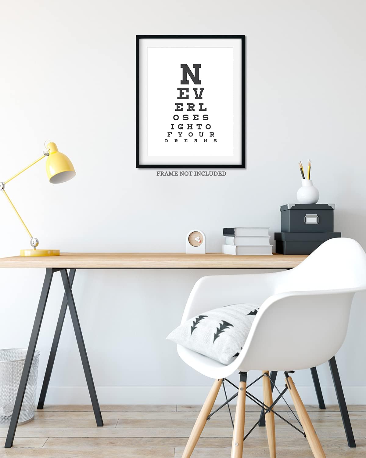 Govivo Never Lose Sight Of Your Dreams – Impresión artística de pared con cita motivacional, impresión de decoración de pared, póster o lienzo para