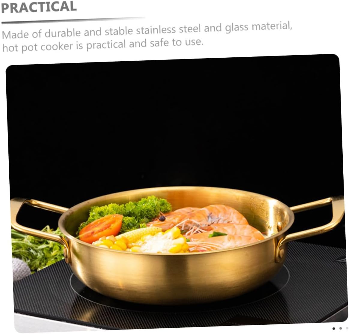 Abaodam Vaporizadores de comida ramen coreano olla caliente coreana fideos coreanos sartén utensilios de cocina para el hogar Fideos olla de cocina