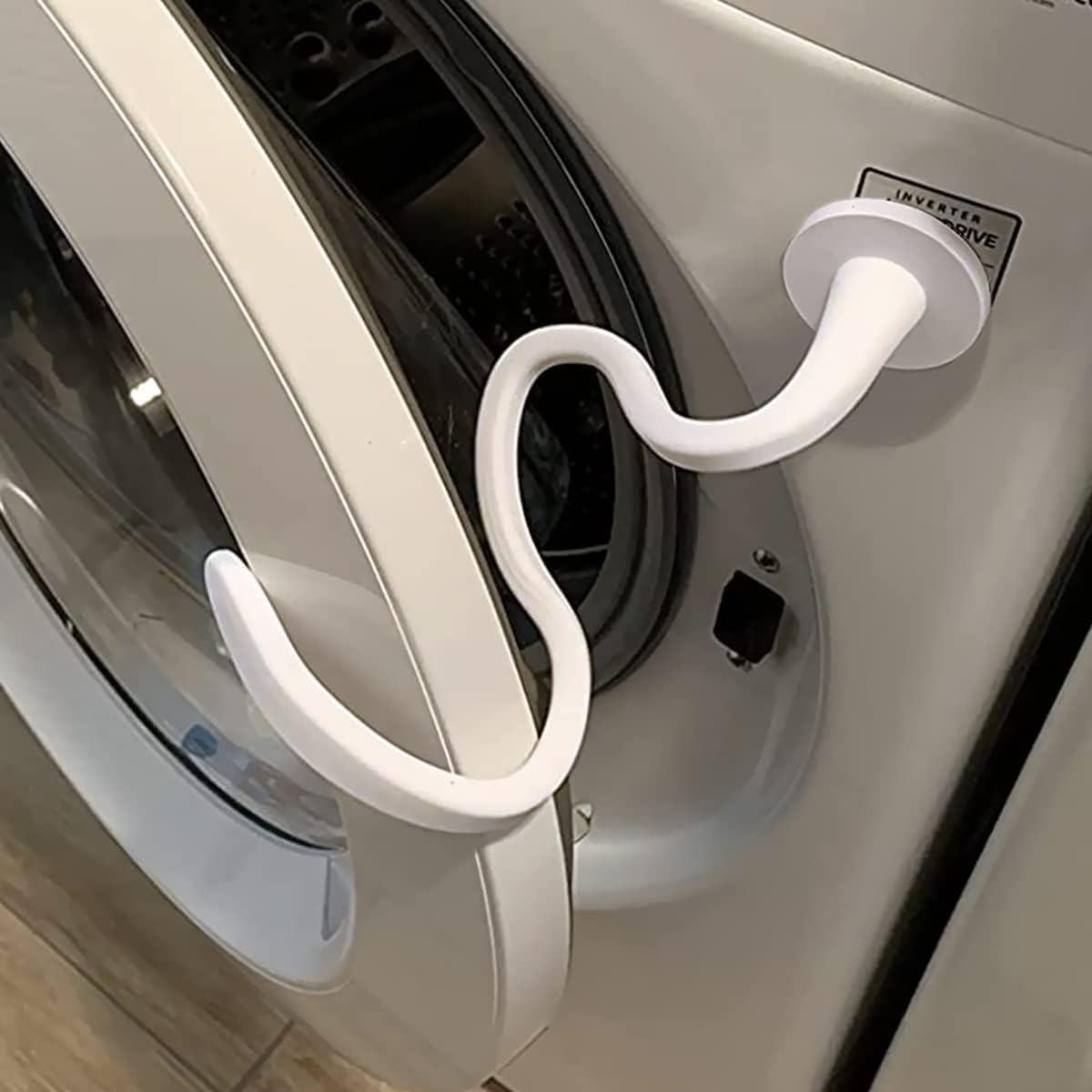 Soporte de puerta de lavadora y tapón para lavadora de carga frontal, soporte de puerta extraíble para lavadora, tapón flexible de puerta de