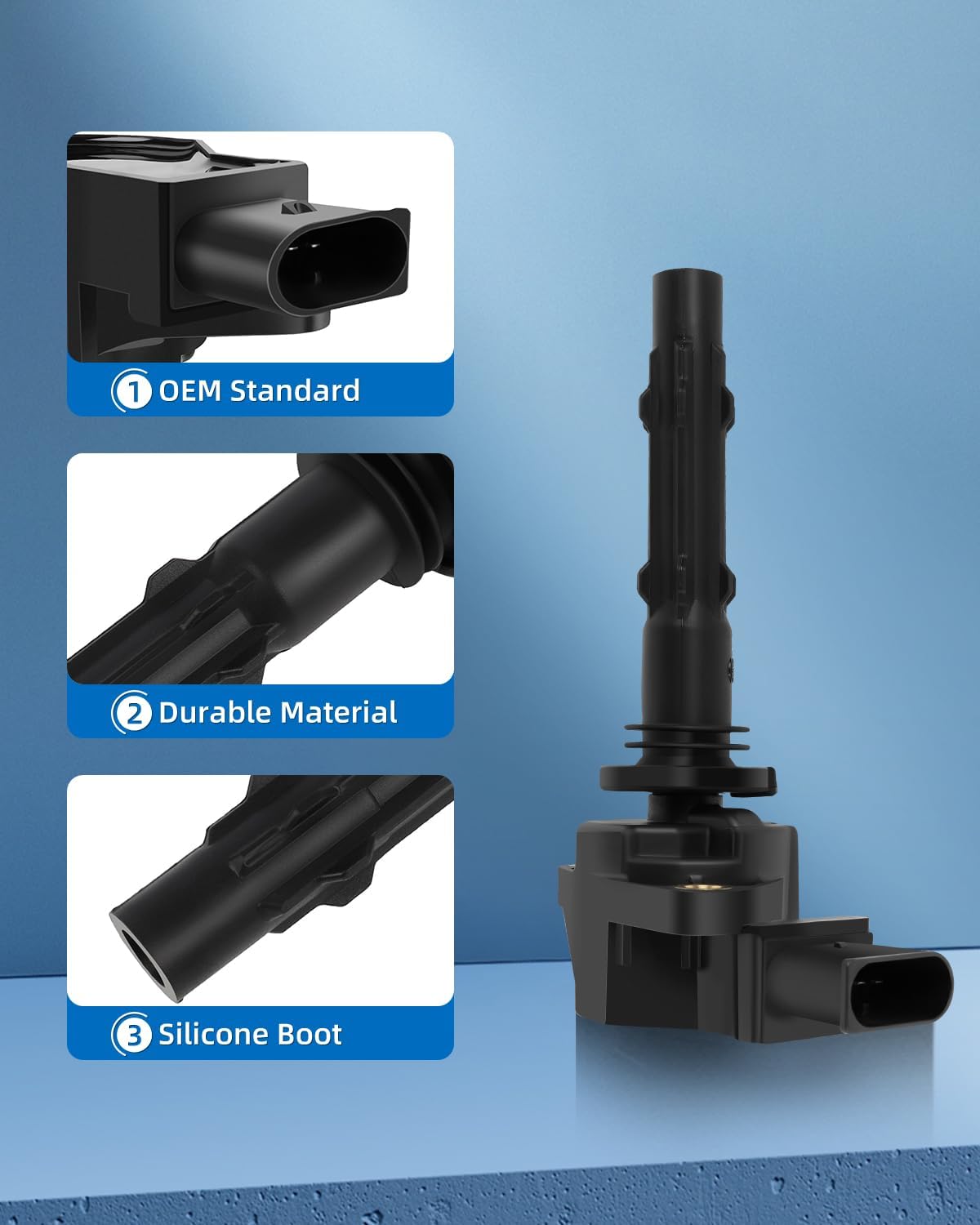 ECCPP UF535 8 bobinas de encendido con 8 bujías de iridio para Dodge para Mercedes-Benz Sprinter 2500 3500 C280 C350 CL550 CLS550 SL550 2011 2012