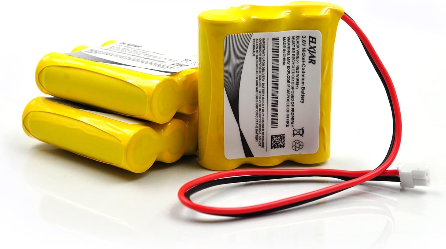elxjar Paquete de 3 baterías de repuesto para Saft B15CS03 AA B15CS03 Ni-CD de 3.6 V 1000 mAh para Saft B15CS03, luz de emergencia y salida,