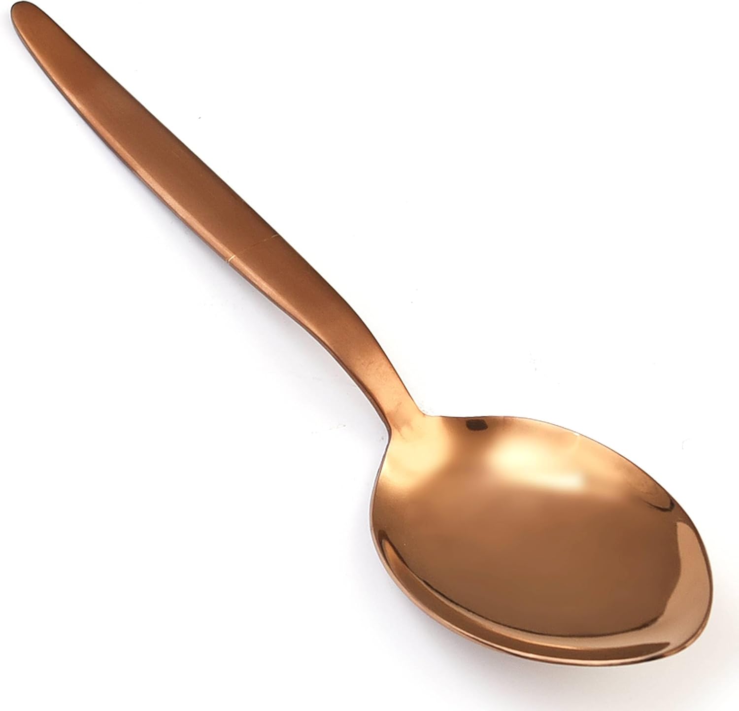 Kunz Spoons Cucharas de cocina de acero inoxidable 1810 de titanio brillante oro rosa cuchara para untar  Cucharas de 9 pulgadas  Cucharas diarias