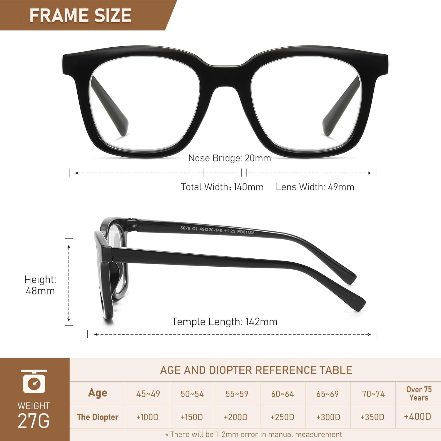 LKEYE Gafas de lectura de gran tamaño para las mujeres con bloqueo de luz azul cuadrado lector de computadora elegante irrompible grandes gafas