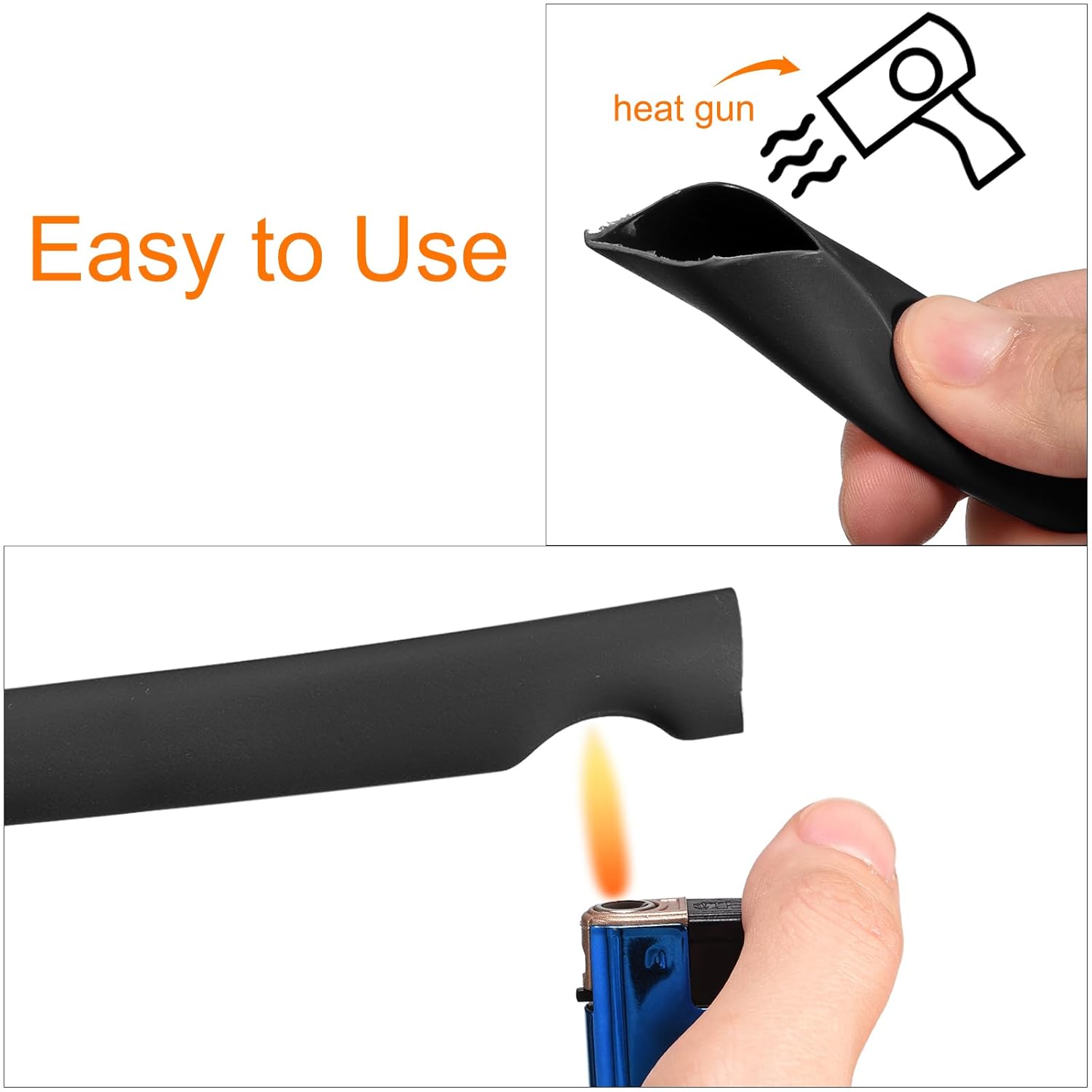 MECCANIXITY Tubo termorretráctil, relación 31, 58 pulgadas de diámetro, 50 pies, tubo termorretráctil de doble pared, impermeable, sellado, color