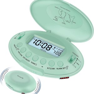 DreamSky Reloj despertador vibratorio para adultos que duermen pesadamente, agitador de cama recargable debajo de la almohada para personas con DreamSky Reloj despertador vibratorio para adultos que duermen pesadamente, agitador de cama recargable debajo de la almohada para personas con