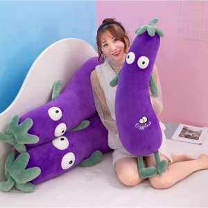 JOSON Muñeca morada grande de simulación Mr. Eggplant Doll Sleeping Pillow Doll, cojín de peluche (27 pulgadas) JOSON Muñeca morada grande de simulación Mr. Eggplant Doll Sleeping Pillow Doll, cojín de peluche (27 pulgadas)