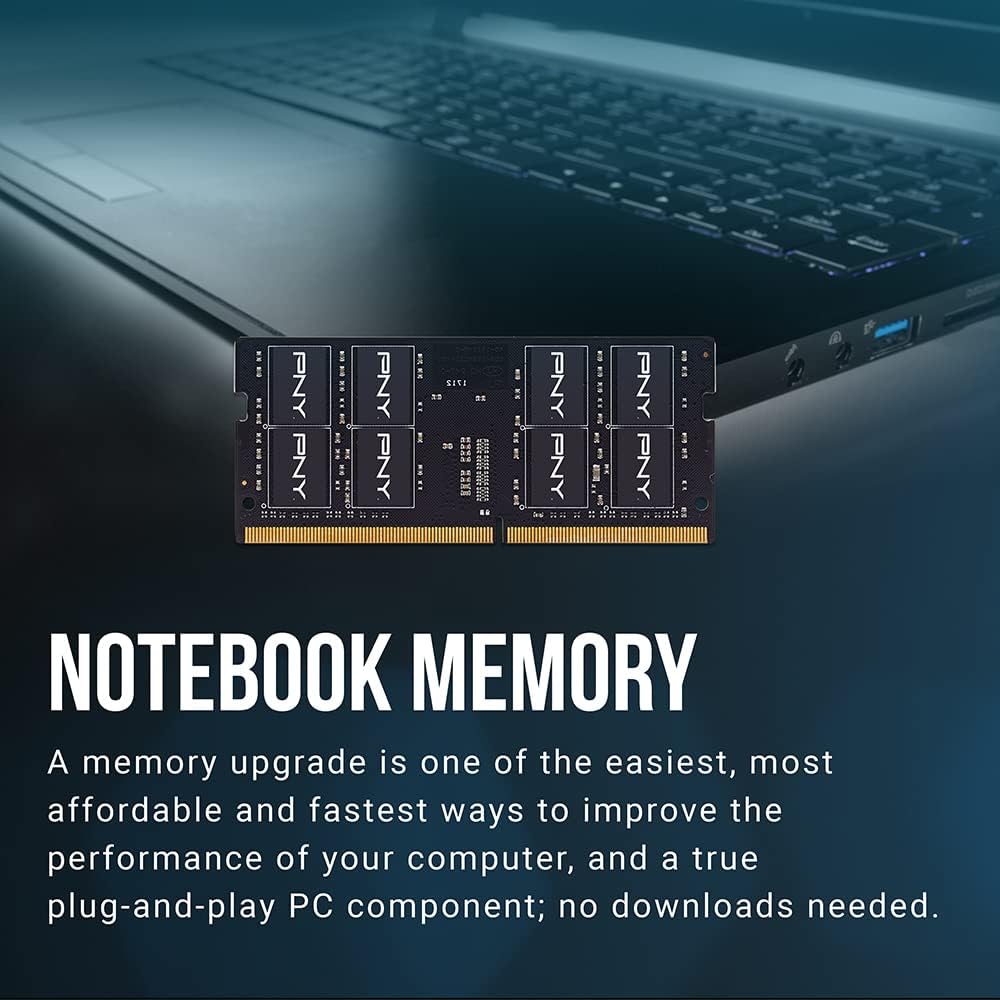PNY Performance MN16GSD43200-TB MN16GSD43200-TB 16GB DDR4 DRAM 3200MHz (PC4-25600) CL22 (compatible con 2933MHz, 2666MHz, 2400MHz o 2133MHz) 1.2V