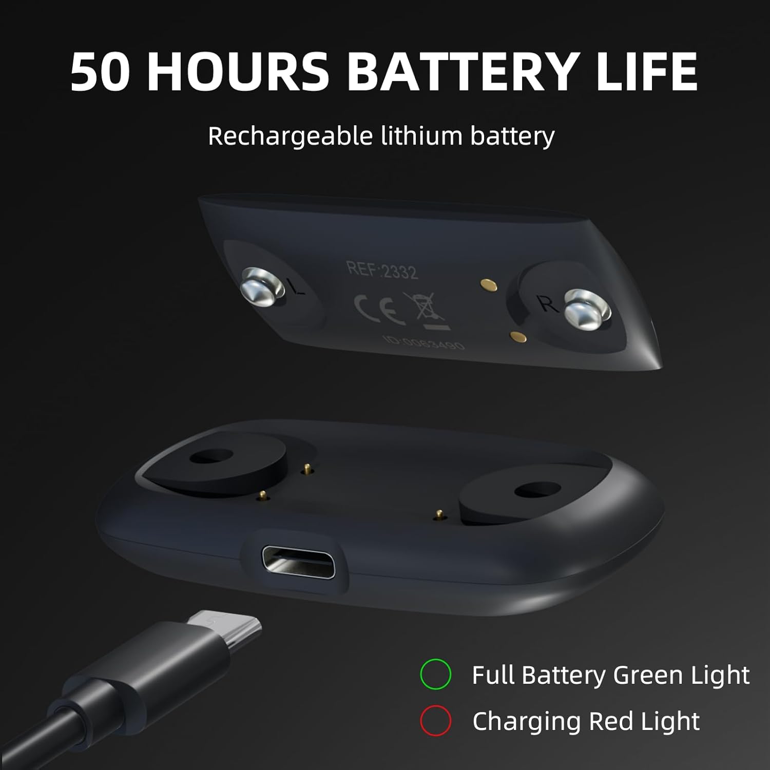 ROCKBROS Monitor de frecuencia cardíaca, resistente al agua IP67 con sensor de frecuencia cardíaca con batería recargable, protocolo ANT+Bluetooth,