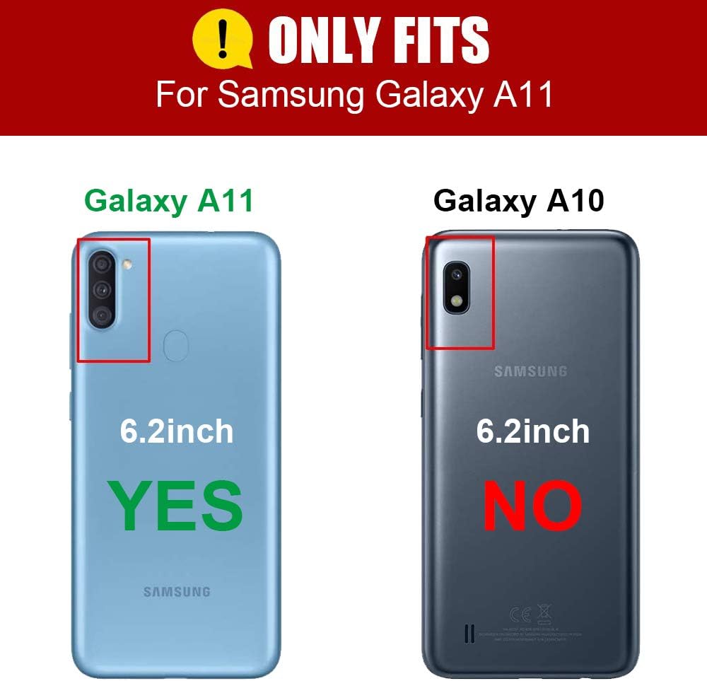 Funda cuadrada antideslizante a prueba de golpes de TPU de protección completa retro elegante de lujo con función atril para Samsung Galaxy A11
