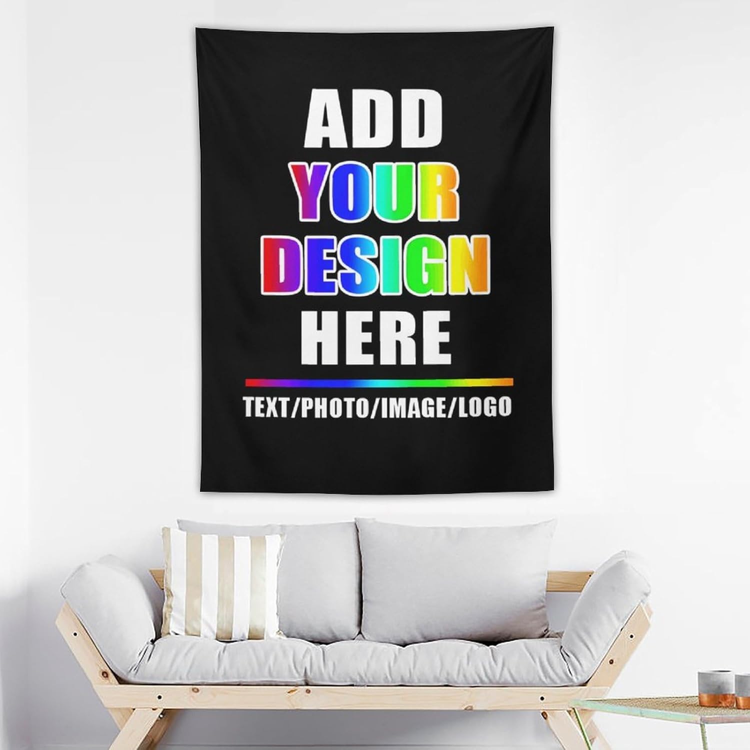 Imágenes de carga de tapiz personalizadas, tapiz de pared personalizado para dormitorio, telón de fondo de fotos personalizado para Halloween,