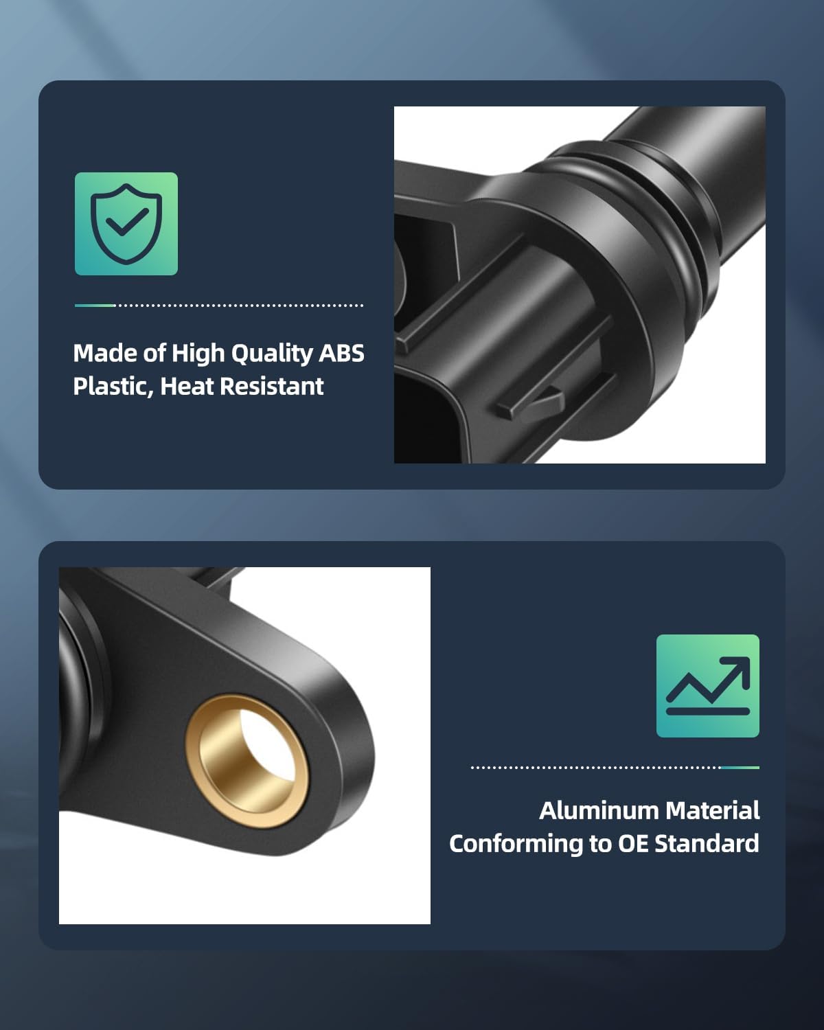 SCITOO 90919-05060 Sensor de posición del árbol de levas, 4 piezas, apto para 2011-2017 para Lexus CT200h 2013-2017 para Lexus ES300h