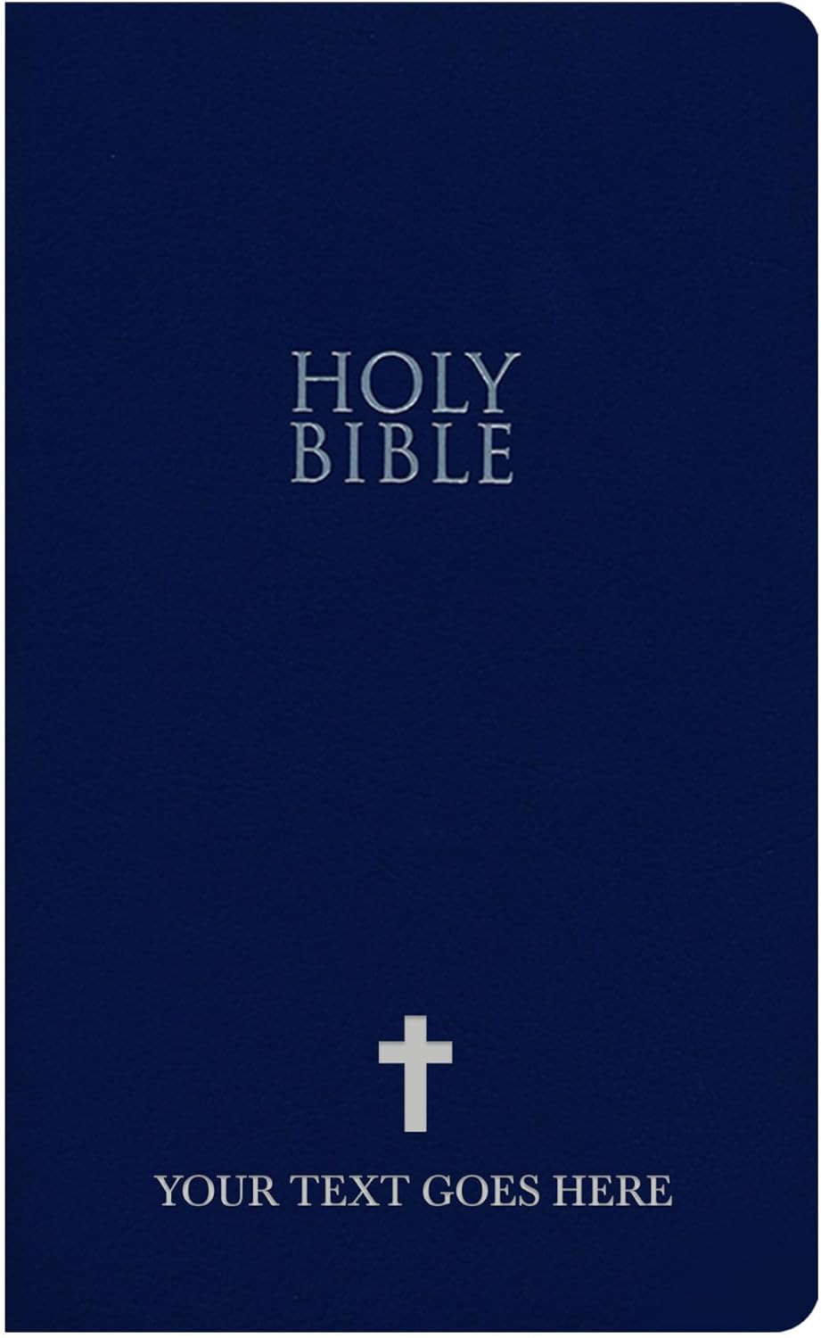 Biblia NIV personalizada Nueva versión internacional Biblia de piel sintética Biblia económica con nombre personalizado hasta 3 filas de texto con