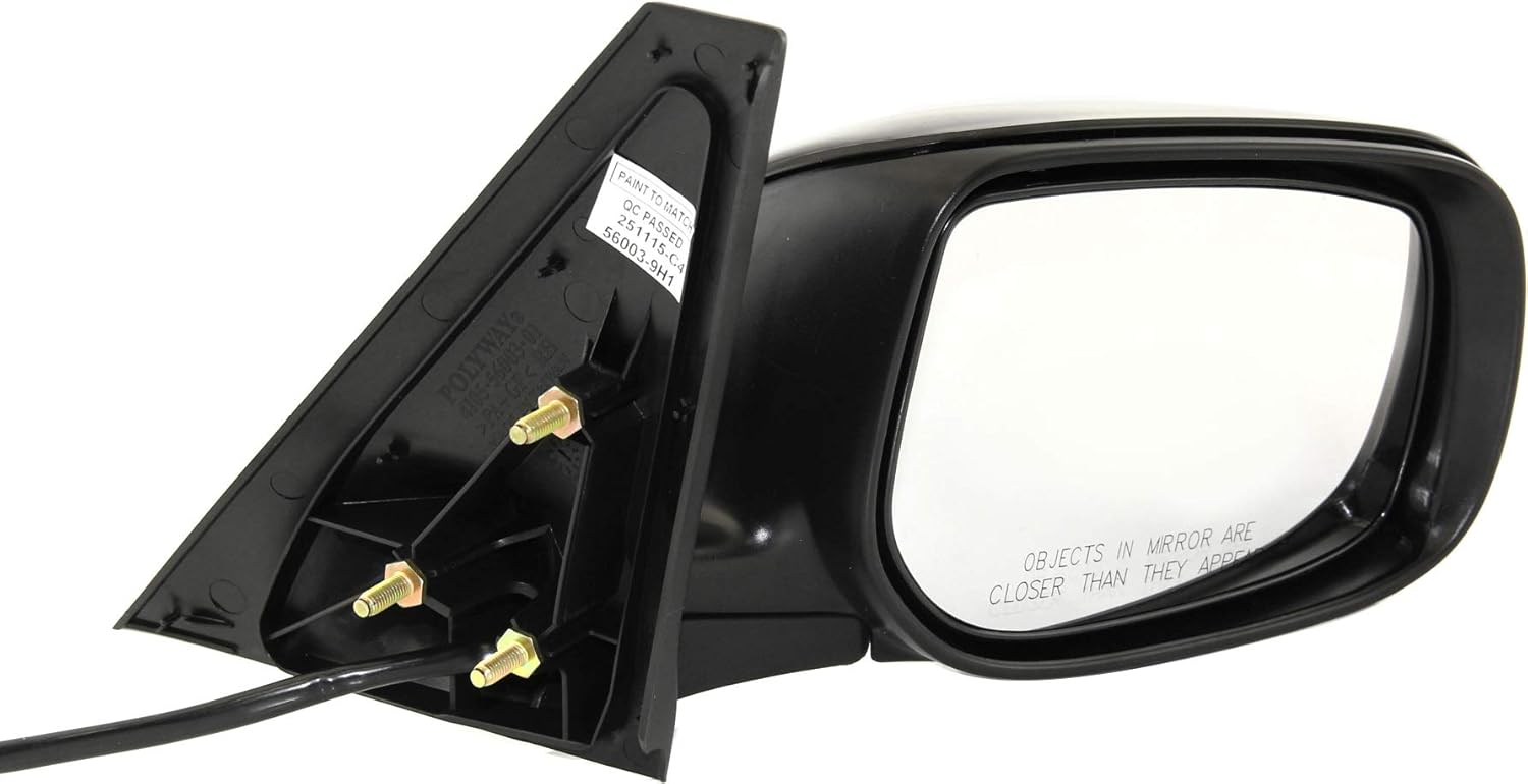 Kool Vue sc12er-s Espejo Corner Mount Tipo Passenger Side derecha) plástico primered Potencia in-housing