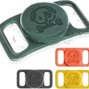 Paquete de 4 soportes para collar de perro AirTag, seguro y cómodo, collar de gato Airtag, soporte para mascotas Airtag para Apple Airtag Paquete de 4 soportes para collar de perro AirTag, seguro y cómodo, collar de gato Airtag, soporte para mascotas Airtag para Apple Airtag