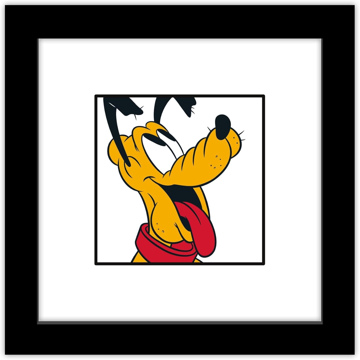 Trends International Gallery Pops Disney Mickey and Friends – Póster de pared de Pluto Expressions Happy Wall Art, 12.00 x 12.00 pulgadas, versión