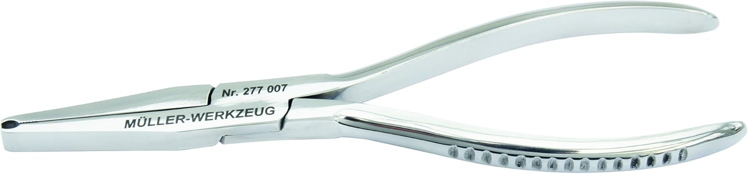 Mueller-Kueps 277 007 Alicates de clip de plástico de acero inoxidable plateado