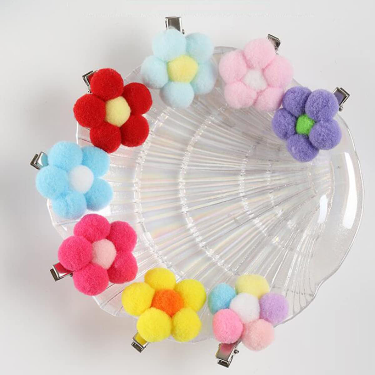 50 pinzas para el pelo de perro y gato, lindos clips florales para el pelo de perro, lazos de flores para perros, horquillas para el pelo de las
