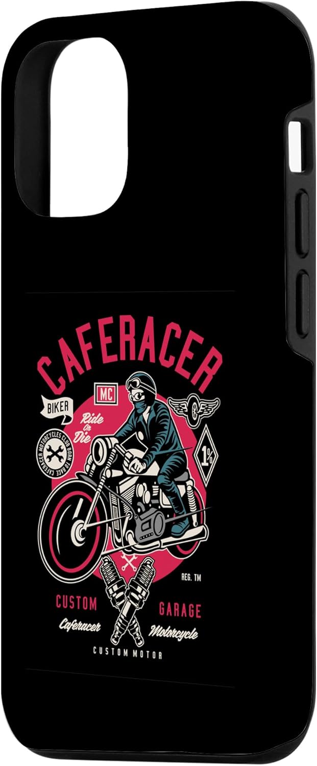 Carcasa de garaje personalizada para iPhone 14 Cafe Racer