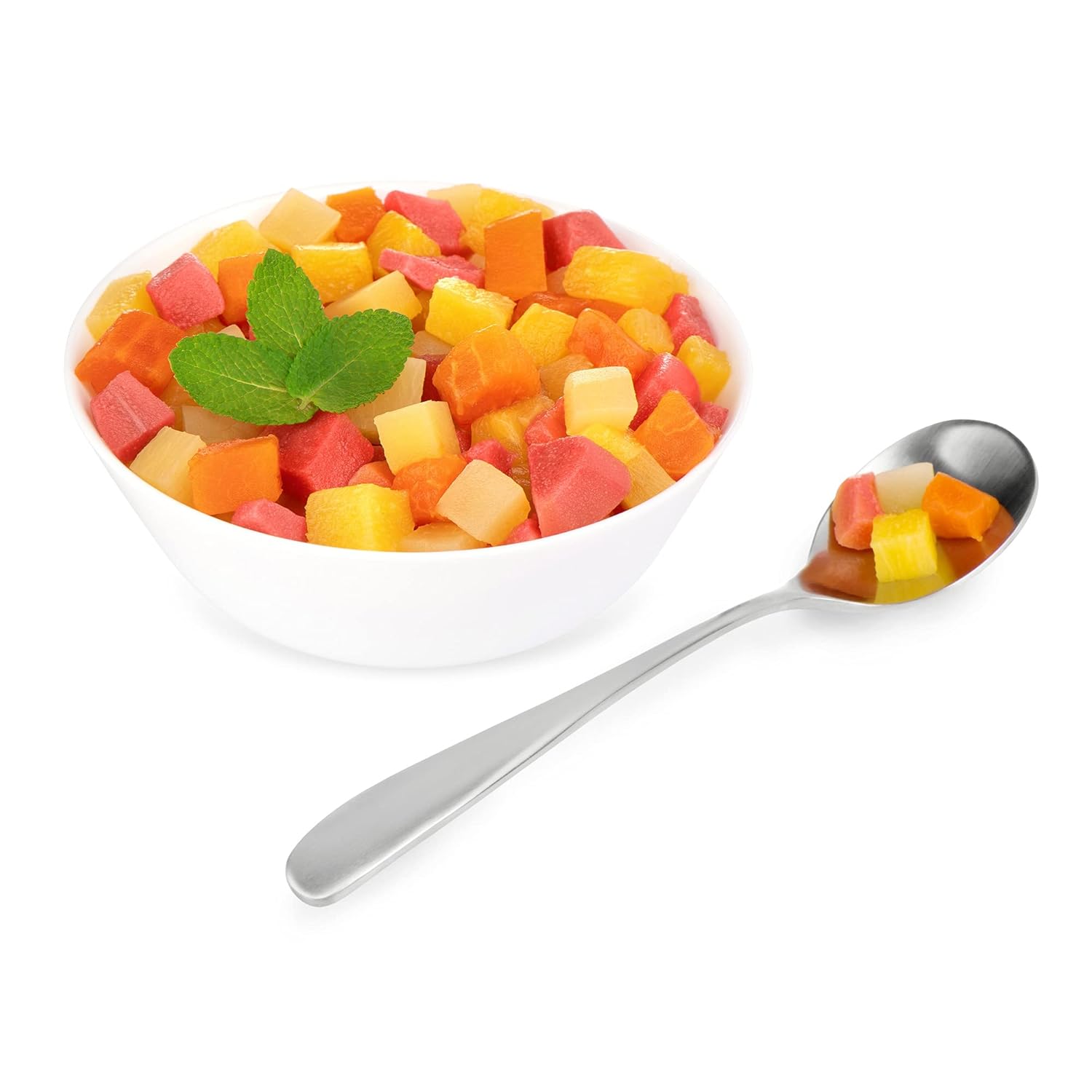 Jego Mezcla de frutas tropicales en almíbar, 14 onzas (paquete de 6)  Piña, papaya, guayaba, papaya de las tierras altas, sin gluten