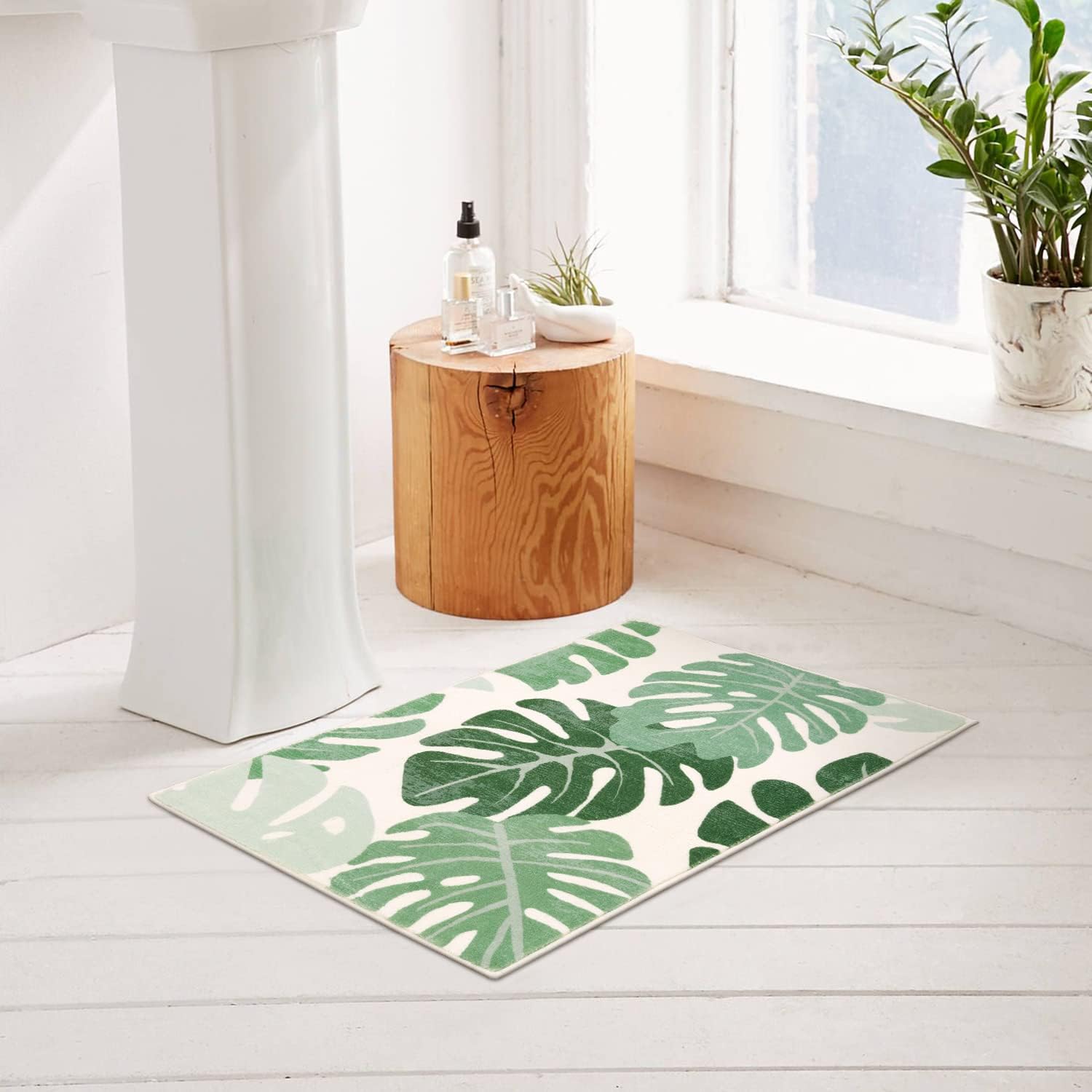 HAOCOO Tapetes de baño para baño, de 18 x 25 pulgadas, suave, antideslizante, lavable a máquina, alfombra pequeña para puerta, decoración de