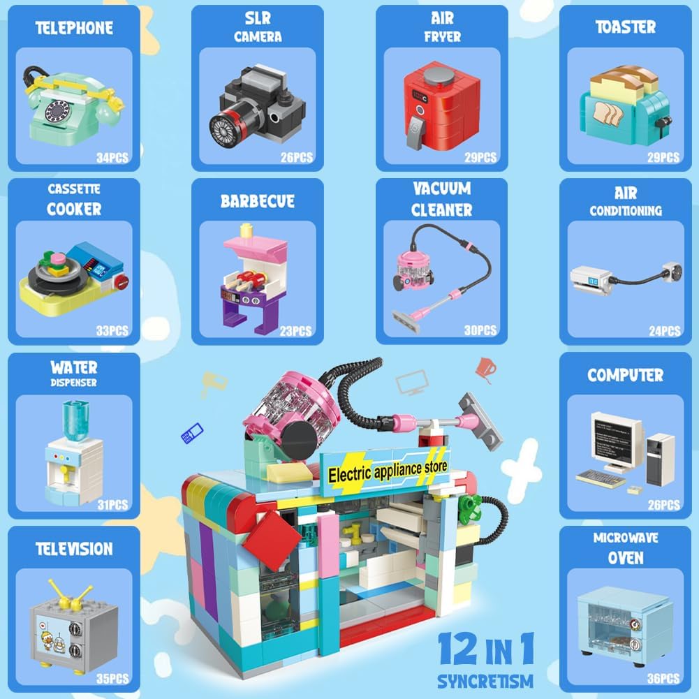 WODMAZ 24 bloques de construcción para electrodomésticos, bloques de construcción, recuerdos de fiesta para niños, cesta de Pascua, juguetes,