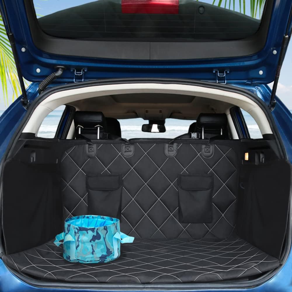 RBSC Home Funda de asiento trasero de automóvil para perros, forro de carga impermeable para perros, funda de carga resistente y antideslizante para